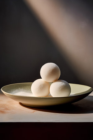 Mochi - Japanese confectionery made from glutinous rice.の素材
