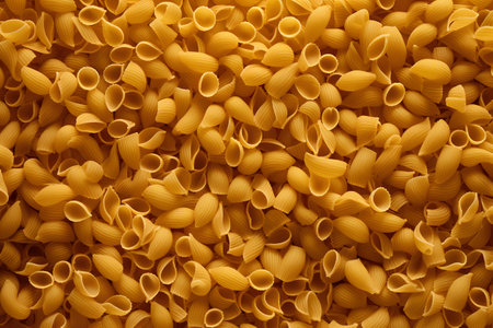 Seamless background of italian pasta. Pasta texture.の素材