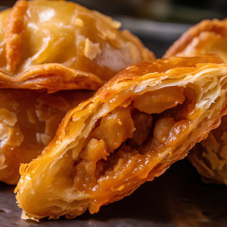 Baklava - Turkish sweet pastry filled with meat and nutsの素材
