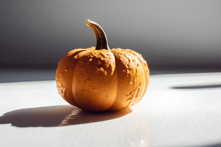 Pumpkin on a white background. The concept of Halloween.の素材
