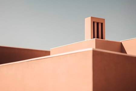 Architectural detail of a modern building. Abstract architectural background.の素材