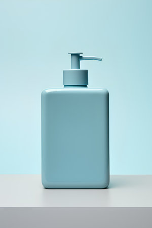 3d render of a bottle of liquid soap with a dispenserの素材