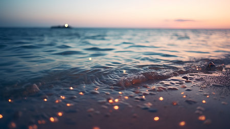 Beautiful sunset over the sea. Selective focus. nature.の素材