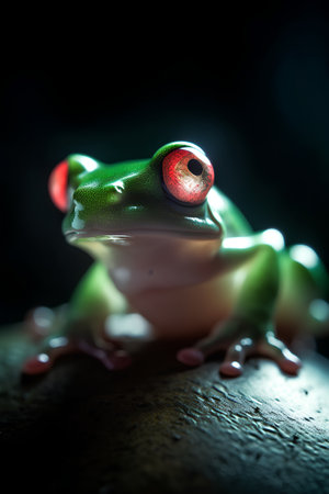 Red-eyed Tree Frog (Litoria caerulea)の素材