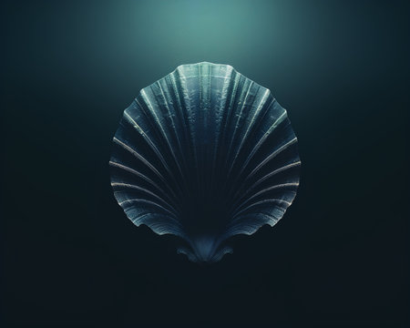 Abstract fractal background, computer-generated illustration, 3D rendering.の素材