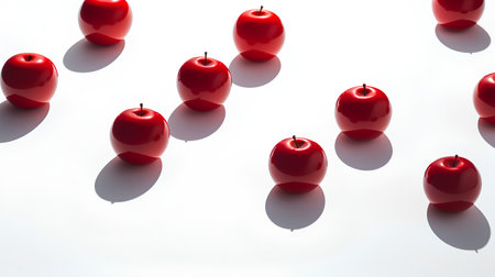 Red candles on a white background. 3d rendering. Computer digital drawing.の素材