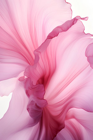 Abstract background with pink petals. 3d rendering, 3d illustration.の素材