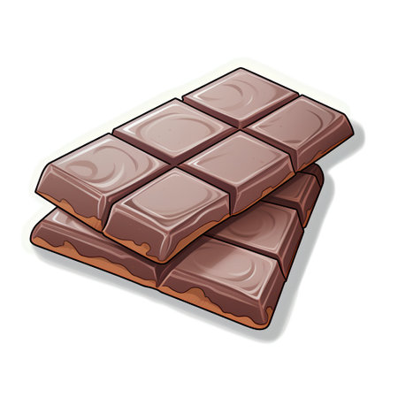 Chocolate bars on a white background. Vector illustration. Eps 10の素材