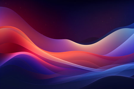Abstract background with dynamic waves. Vector illustration for your graphic design.の素材