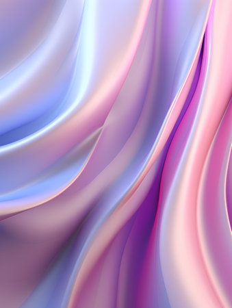Abstract wavy background with smooth lines in blue, pink and purple colorsの素材
