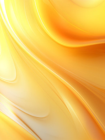 abstract yellow background with smooth lines in it and some smooth folds in itの素材