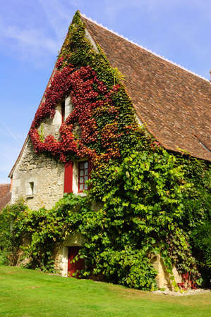 Construction in the Chenonceau Castleの写真素材