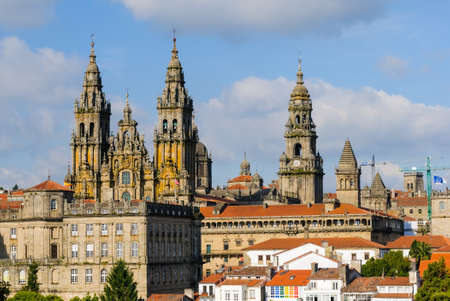 Cathedral of Santiago de Compostela, Galicia, Spainの写真素材