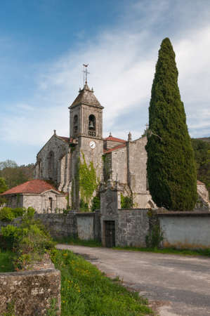 Church of the Cisterian Monastery of Saint Mary of Melon, Ourense, Spainの写真素材