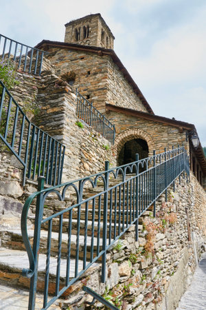 Romanesque church of Sant Climent de Pal. Pal. Andorraの写真素材