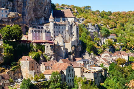 The ancient Citte of Rocamadour, in Midi-Pirenee, Franceのeditorial素材