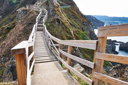 Stairs to the cape known asの写真素材