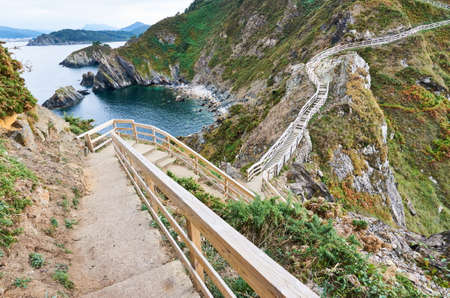 Stairs to the cape known asの写真素材