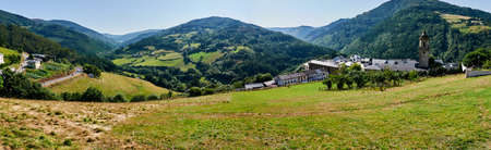 A nice view of Taramundi, in the region of Los Oscos, Asturias, Spainの写真素材