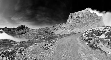 Landscape of Picos de Europs national park at Fuente De