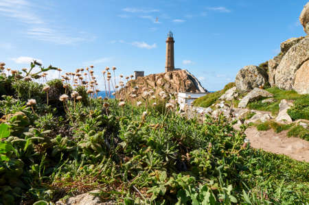 The lighthouse of Cabo Vilan, At the Coast of Death, Galcia, Spainの写真素材