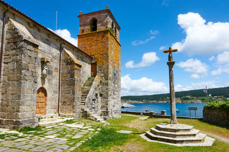 Santa MAria de Atalia church, in Laxeのeditorial素材