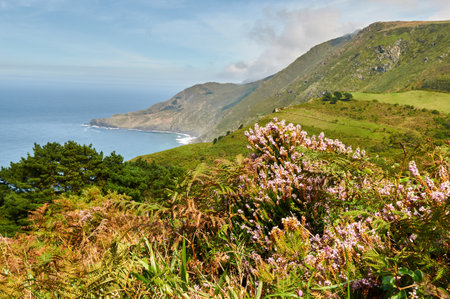 Serra da Capelada, A CoruÃ±a Spainの写真素材