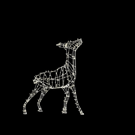 3d illustration of decoration about christmas isolated on white backgroundの写真素材