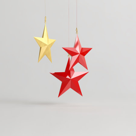 3d illustration of hanging decoration about christmas day isolated on white background