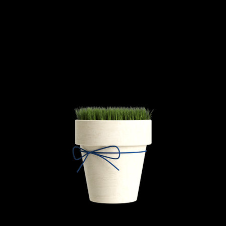 3d illustration of houseplants isolated on black backgroundの写真素材