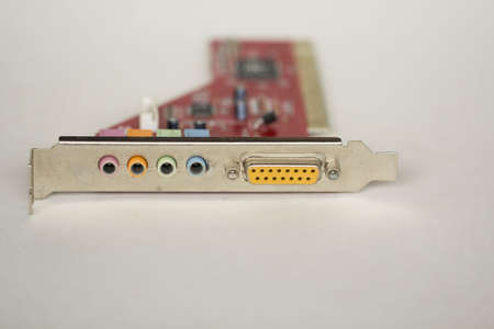 Close up of hard drive hardware for computerの写真素材