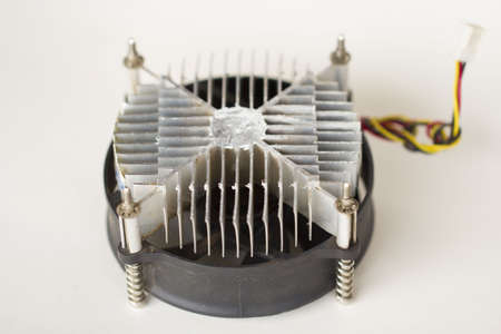CPU fan with aluminum radiatorの写真素材