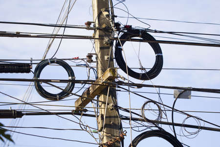 Electric poleの写真素材