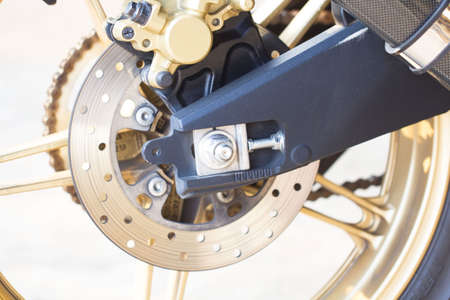 motorcycle wheel. metal motorcycle wheel.の写真素材