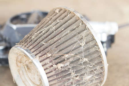 Dirty sport air filterの写真素材