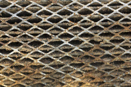 Old rusty metal wall texture. Architectural background.の写真素材