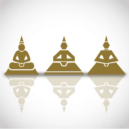 Buddha Modern illustrationのイラスト素材