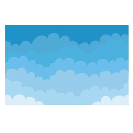 Illustration of the sky and cloudsのイラスト素材