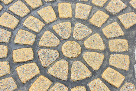 Yellow marble mosaic textureの写真素材