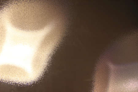 Abstract reflecting light behind the glassの写真素材