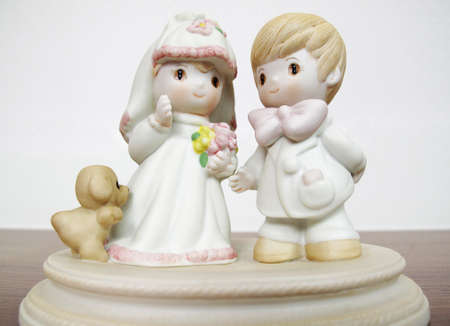 Bride and groom toyの写真素材