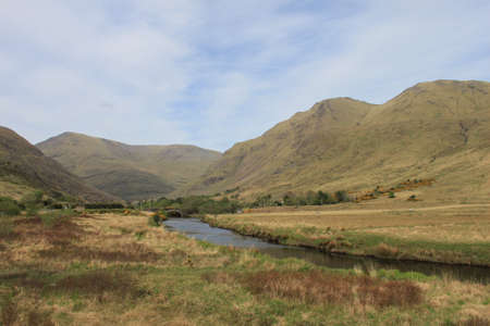 A mountainous landscape shot in County Mayo, Ireland.の写真素材
