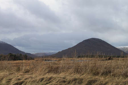 Landscape with mountains in Connemara, County Galway, Ireland.の写真素材
