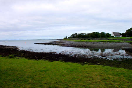 A view of the Atlantic Ocean at Ballyvaughan, Co  Clare, Ireland の写真素材