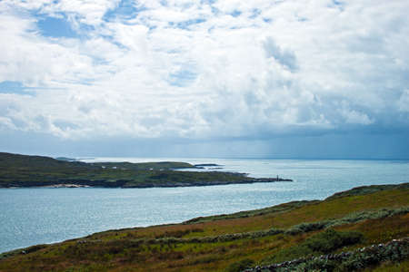 A view of the Atlantic Ocean off the West Coast of Ireland.の写真素材