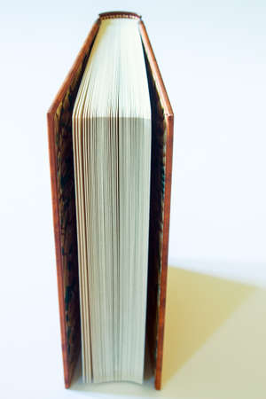 A book displayed on a white backgroundの写真素材