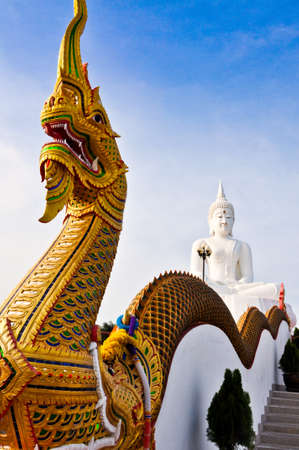 Statue of Buddha in Saraburi Thailand.の写真素材