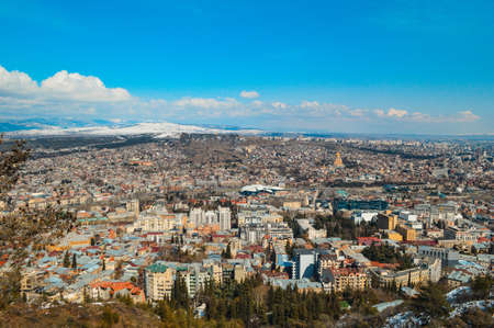 Panoramic view of Tbilisi city