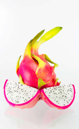 dragon fruit isolatedの写真素材