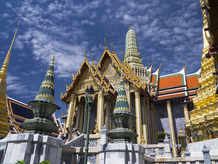 grand palace and Wat Phra Kaew area, Bangkokの写真素材